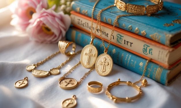 Eventyrlige skatte: smykker med fadervor motiv og klassiske børnebøger